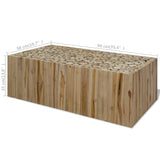 vidaXL Coffee Table Genuine Teak 90x50x35 cm | SKU: 244556 | Barcode: 8718475533436