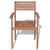 vidaXL Stackable Garden Chairs 4 pcs Solid Teak Wood | SKU: 43037 | Barcode: 8718475559115