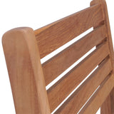 vidaXL Stackable Garden Chairs 4 pcs Solid Teak Wood | SKU: 43037 | Barcode: 8718475559115