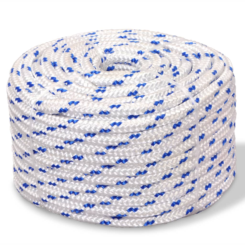 vidaXL Marine Rope Polypropylene 14 mm 50 m White | SKU: 91283 | Barcode: 8718475559290
