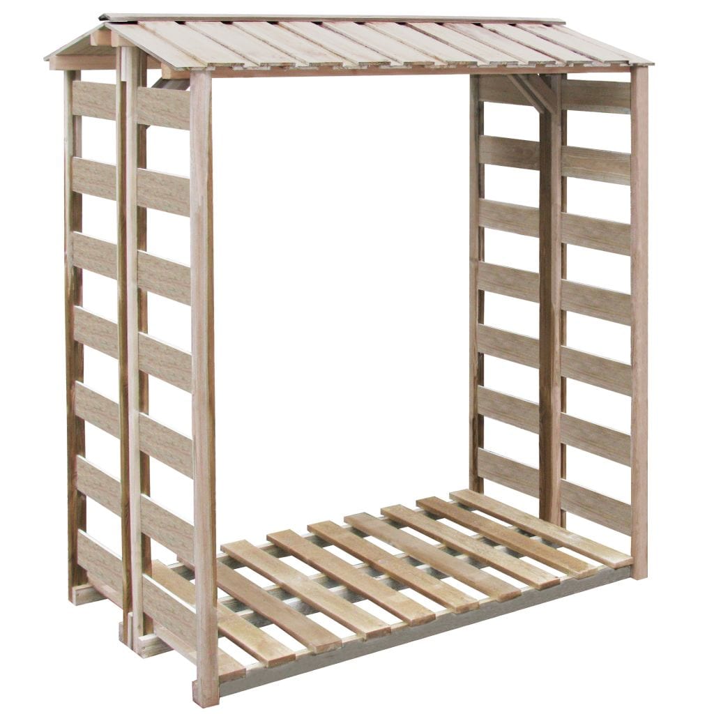 VidaXL Firewood Storage Shed 150x100x176cm - Impregnated Pinewood | SKU: 43329 | UPC: 8718475562481