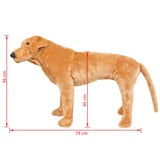 vidaXL Standing Plush Toy Labrador Dog Light Brown XXL | SKU: 91329 | Barcode: 8718475565727