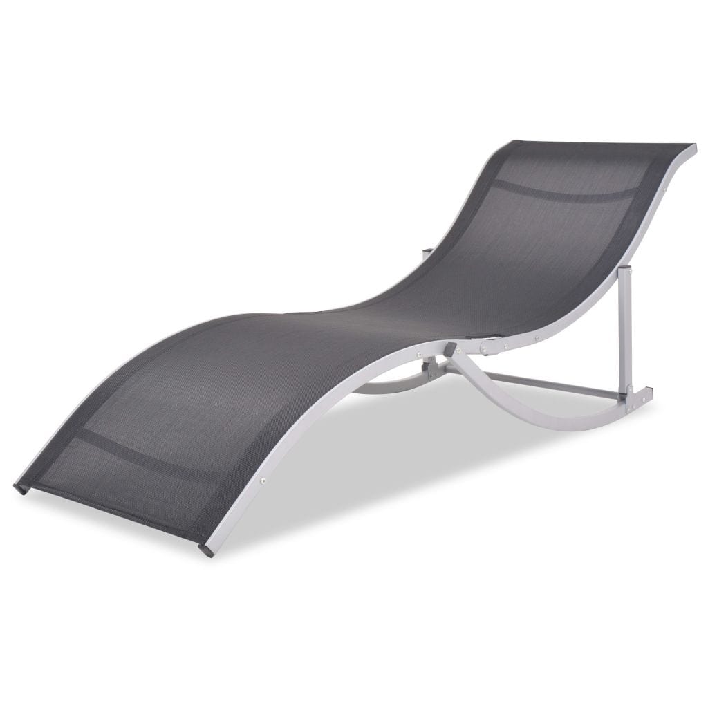 vidaXL Folding Sun Loungers 2 pcs Aluminium And Textilene | SKU: 43654 | Barcode: 8718475566502