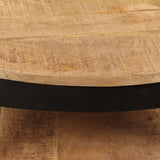 vidaXL Coffee Table Solid Rough Mango Wood 65x32 cm | SKU: 244675 | Barcode: 8718475567905
