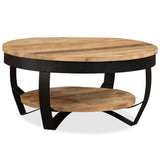 vidaXL Coffee Table Solid Rough Mango Wood 65x32 cm | SKU: 244675 | Barcode: 8718475567905