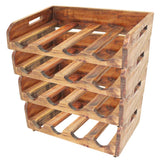 vidaXL Wine Racks 4 pcs For 16 Bottles Solid Reclaimed Wood | SKU: 244491 | Barcode: 8718475569008