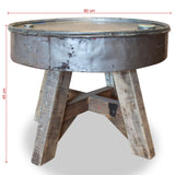 vidaXL Coffee Table Solid Reclaimed Wood 60x45 cm Silver | SKU: 244511 | Barcode: 8718475569206