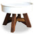 vidaXL Coffee Table Solid Reclaimed Wood 60x45 cm White  | SKU: 244820 | Barcode: 8718475569213