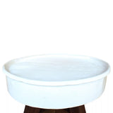 vidaXL Coffee Table Solid Reclaimed Wood 60x45 cm White  | SKU: 244820 | Barcode: 8718475569213
