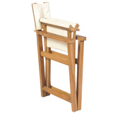 vidaXL Folding Director's Chair Solid Teak Wood | SKU: 43801 | Barcode: 8718475580959