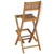 vidaXL Folding Outdoor Bar Stools 2 pcs Solid Teak Wood | SKU: 43806 | Barcode: 8718475581000
