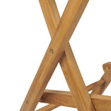 vidaXL Folding Outdoor Bar Stools 2 pcs Solid Teak Wood | SKU: 43806 | Barcode: 8718475581000