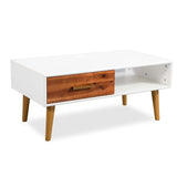 vidaXL Coffee Table Solid Acacia Wood 90x50x40 cm | SKU: 245736 | Barcode: 8718475590224