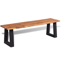 VidaXL Solid Acacia Wood Bench 145cm | SKU: 245687 | UPC: 8718475590309