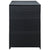 vidaXL Double Wheelie Bin Shed Poly Rattan Black 148x80x111 cm | SKU: 43887 | Barcode: 8718475592891