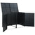 vidaXL Double Wheelie Bin Shed Poly Rattan Black 148x80x111 cm | SKU: 43887 | Barcode: 8718475592891