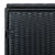 vidaXL Double Wheelie Bin Shed Poly Rattan Black 148x80x111 cm | SKU: 43887 | Barcode: 8718475592891