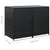 vidaXL Double Wheelie Bin Shed Poly Rattan Black 148x80x111 cm | SKU: 43887 | Barcode: 8718475592891