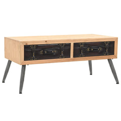vidaXL Coffee Table Solid Fir Wood 115x55x50 cm | SKU: 245777 | Barcode: 8718475600602