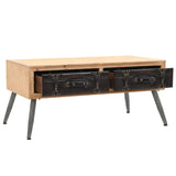 vidaXL Coffee Table Solid Fir Wood 115x55x50 cm | SKU: 245777 | Barcode: 8718475600602