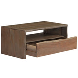 vidaXL Coffee Table Solid Acacia Wood Live Edges 90x50x40 cm Grey | SKU: 246127 | Barcode: 8718475603894