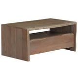 vidaXL Coffee Table Solid Acacia Wood Live Edges 90x50x40 cm Grey | SKU: 246127 | Barcode: 8718475603894