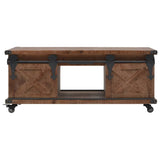 vidaXL Coffee Table Solid Fir Wood 91x51x38 cm Brown | SKU: 246119 | Barcode: 8718475606291