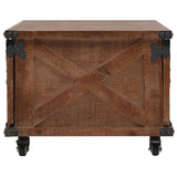 vidaXL Coffee Table Solid Fir Wood 91x51x38 cm Brown | SKU: 246119 | Barcode: 8718475606291