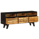 VidaXL Solid Mango Wood TV Cabinet, 120x30x50cm | SKU: 246326 | UPC: 8718475610700 | Weight: 22.6kg
