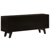 Back Of VidaXL Solid Mango Wood TV Cabinet, 120x30x50cm | SKU: 246326 | UPC: 8718475610700 | Weight: 22.6kg