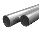 vidaXL 2 pcs Stainless Steel Tubes Round V2A 2m 60x1.9mm | SKU: 143196 | Barcode: 8718475615743