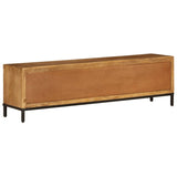 Back Of VidaXL Solid Mango Wood TV Cabinet, 140x30x40cm | SKU: 246786 | UPC: 8718475619352 | Weight: 26.85kg