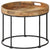 vidaXL Coffee Table Solid Mange Wood And Steel 50x40 cm | SKU: 246672 | Barcode: 8718475619413
