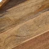 vidaXL Coffee Table Solid Mange Wood And Steel 50x40 cm | SKU: 246672 | Barcode: 8718475619413