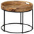 vidaXL Coffee Table Solid Mange Wood And Steel 50x40 cm | SKU: 246672 | Barcode: 8718475619413