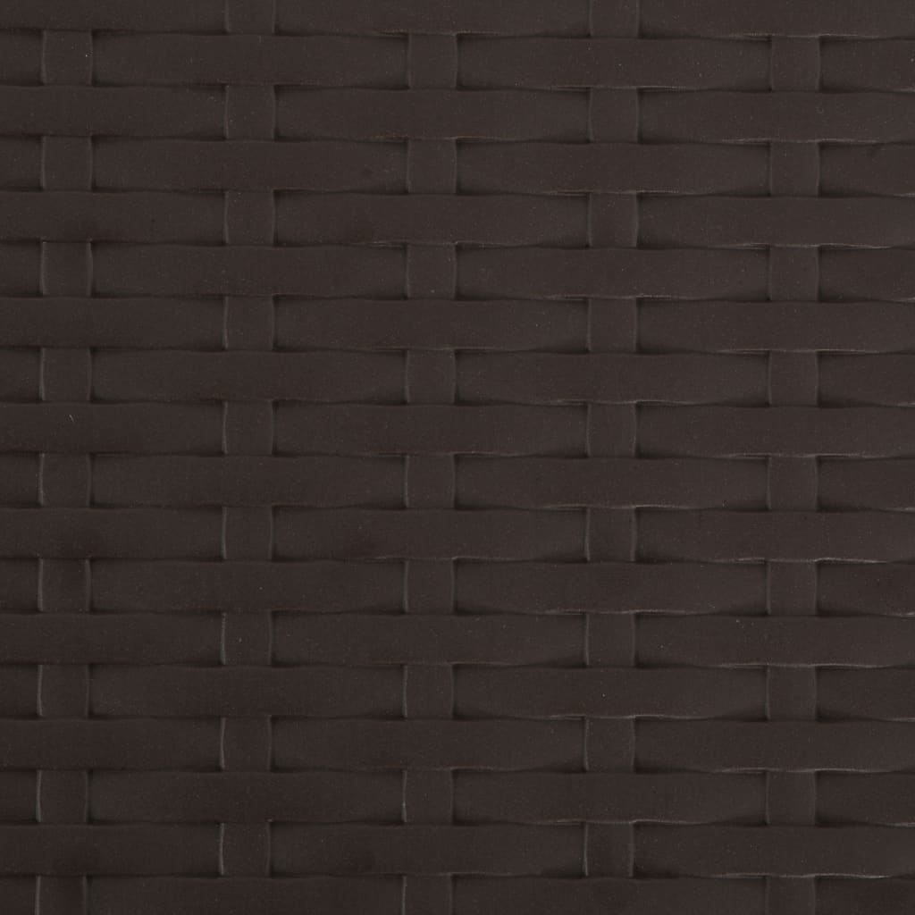 vidaXL Folding Bar Chairs 2 pcs HDPE And Steel Brown Rattan Look | SKU: 44558 | Barcode: 8718475623625