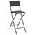vidaXL Folding Bar Chairs 2 pcs HDPE And Steel Brown Rattan Look | SKU: 44558 | Barcode: 8718475623625