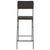 vidaXL Folding Bar Chairs 2 pcs HDPE And Steel Brown Rattan Look | SKU: 44558 | Barcode: 8718475623625