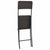 vidaXL Folding Bar Chairs 2 pcs HDPE And Steel Brown Rattan Look | SKU: 44558 | Barcode: 8718475623625