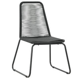 vidaXL Outdoor Chairs 2 pcs Poly Rattan Black | SKU: 44442 | Barcode: 8718475698104