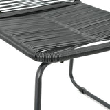 vidaXL Outdoor Chairs 2 pcs Poly Rattan Black | SKU: 44442 | Barcode: 8718475698104