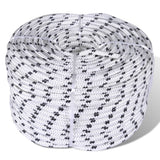 vidaXL Braided Boat Rope Polyester 12 mm 250 m White | SKU: 143794 | Barcode: 8718475705161