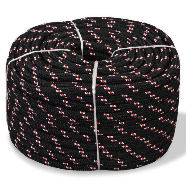 vidaXL Marine Rope Polypropylene 18 mm 50 m Black | SKU: 143815 | Barcode: 8718475705376