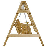 vidaXL Garden Swing Bench Impregnated Pinewood 205x150x157 cm | SKU: 45305 | Barcode: 8718475710639
