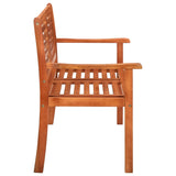 vidaXL 2-Seater Garden Bench 120 cm Solid Eucalyptus Wood | SKU: 44398 | Barcode: 8718475712268