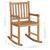 vidaXL Rocking Chair Solid Teak Wood | SKU: 44992 | Barcode: 8718475713975