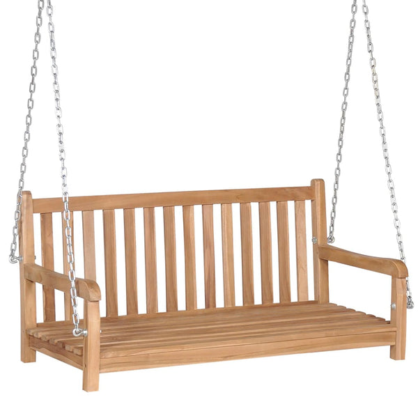 vidaXL Swing Bench Solid Teak 120x60x57.5 cm Brown | SKU: 44995 | Barcode: 8718475714002