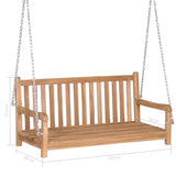 vidaXL Swing Bench Solid Teak 120x60x57.5 cm Brown | SKU: 44995 | Barcode: 8718475714002