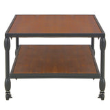 247618 vidaXL Coffee Table With Shelf 120x60x40 cm Solid Fir Wood | SKU: 247618 | Barcode: 8718475727750