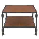 247618 vidaXL Coffee Table With Shelf 120x60x40 cm Solid Fir Wood | SKU: 247618 | Barcode: 8718475727750